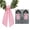White and Pink, variant on Lanola 2-Pack Wreath Sash for Front Door, Plaid Garland Fabric Ribbon for Boxwood Wreath and Porch Decor
