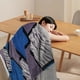 thumbnail image 2 of Cubierta multifuncional suave y esponjosa, edredón de verano, manta para la siesta, edredón para el aire acondicionado, azul, 2 of 6