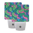 thumbnail image 7 of Twisty Bold Line Night Light 2 Pack LED Nightlight Plug into Wall Dusk to Dawn Sensor Soft White, 7 of 7