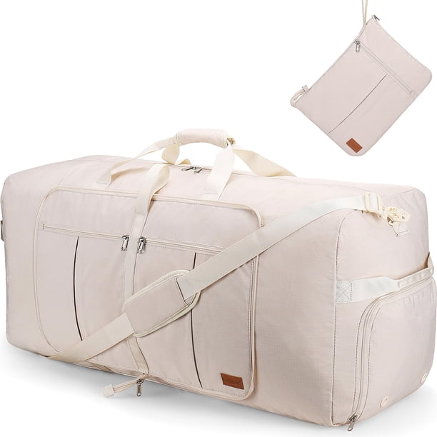 Bolsa de viaje Urtala, 100 litros, para hombre y mujer, 32 pulgadas, color beige