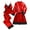 #1 3 piece_Red, variant on Women's Silk Satin Pajama Set - Lace Accent 3/4/5-Piece Robe & Loungewear Set, Sexy Elegant Sleepwear for Bridal & Gift-Giving
