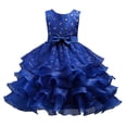 thumbnail image 2 of ATOGUTA Birthday Dresses for Girls Blue Sleeveless Tulle Formal Wedding Pageant Party Fancy Princess Ball Gown Dresses 3T-15, 2 of 7