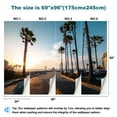 thumbnail image 3 of Peel and Stick Wallpaper View to Pier Beach sunset Modern Art Wall Mural Decor Self Adhesive and Removable 69in x 98in, 3 of 8