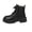 Black, variant on Ankle Boots for Women Winter Warm Low Heel Ankle Round Toe Boots, Anti Slip Desert Hiking Boots, Lace-Up Comfortable Casual Boots