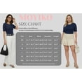 thumbnail image 7 of MOYIKO Half Sleeve T Shirts for Women Summer Trendy Crewneck Tops Spring Casual Slim Fitted Basic Tees, 7 of 7