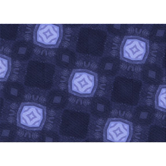 Ahgly Company Machine Washable Indoor Rectangle Transitional Night Blue Area Rugs, 7' x 9'