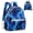 Blue Lightning Theme, variant on Floral American Flag Print Fashion Portable Backpack, Polyester Fabric Casual Backpack Purse for Travel Business Trip
