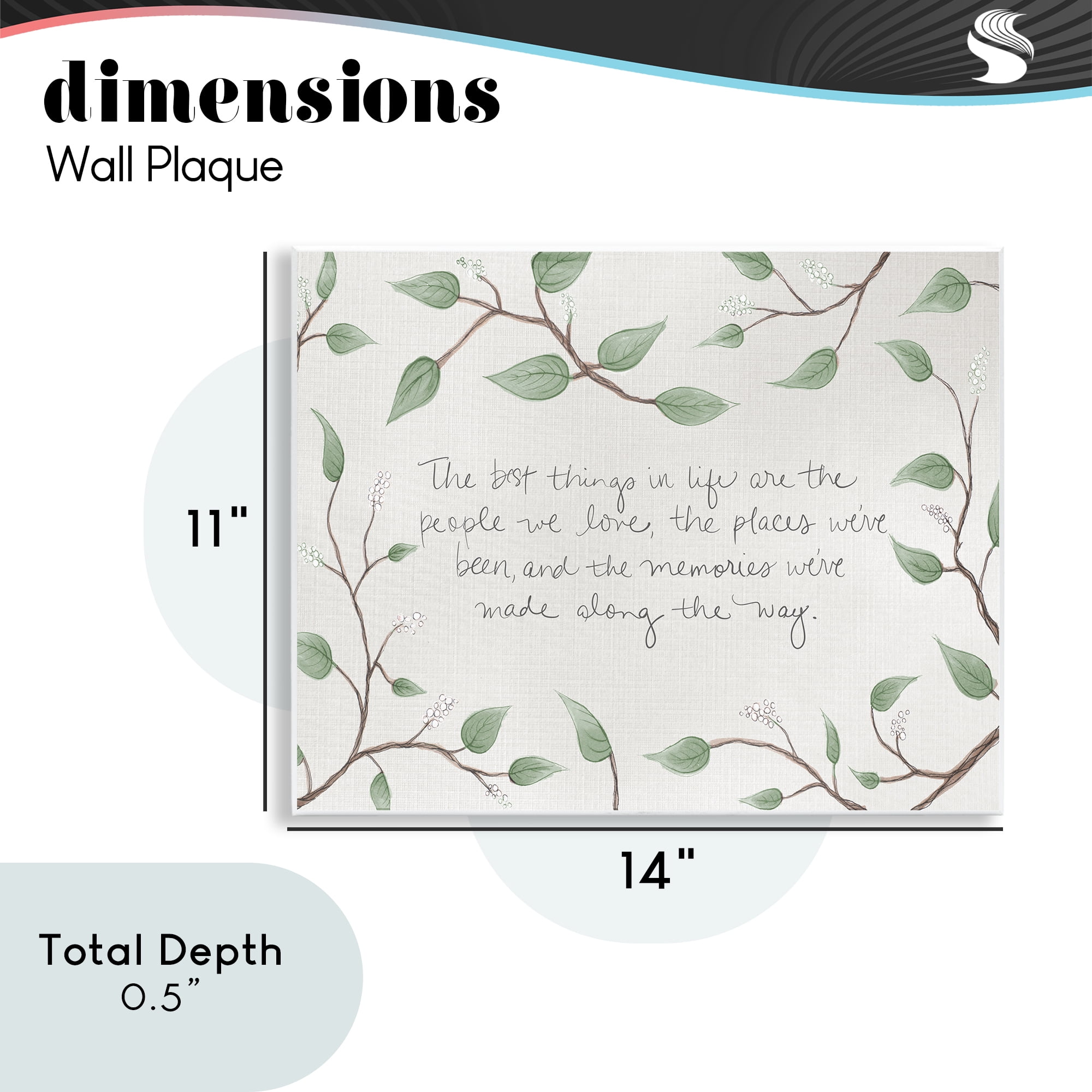 Stupell Industries The Best Things In Life Wall Plaque Art, design by SD Graphics Studio