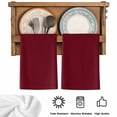 thumbnail image 6 of Pure Red Wine Kitchen Towels Set of 4, Simple Solid Color Soft Microfiber Dish Towels, Absorbent Quick-Dry Washable Dishcloths for Kitchen Cleaning, Drying Dishes, 18x28 Inches, 6 of 9