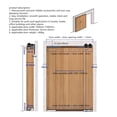 thumbnail image 4 of Invisible Top Mount Sliding Door Hardware Kit for Barn Door Aluminum Frame Wooden Door ,Widely Used, 4 of 7