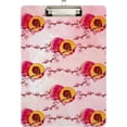 thumbnail image 2 of FMSHPON Watercolor Peach Clipboard Hardboard Wood Nursing Clip Board and Pull for Standard A4 Letter 13x9 inches, 2 of 7