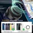 thumbnail image 4 of Soporte de teléfono para automóvil con ventosa de vacío, ideal para navegación y uso multifuncional, diseño compacto y duradero en color negro, permite rotación de 360 grados y fácil instalación., 4 of 7