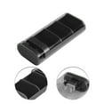 thumbnail image 3 of Unique Bargains 1 Pc 3 Grids Pill Case Durable for Travel Black, 3 of 6