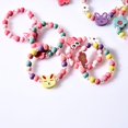 thumbnail image 3 of Kids Mixed Color Wool Beads Necklace Bracelet Set Princess Jewelry Gift, 3 of 5