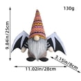 thumbnail image 4 of Gnomes Halloween Decorations Handmade Knitted Gnome,Home Tabletop Ornaments Stuffed Faceless Old Man for Home Office Table Fireplace Mantel Party Decor Gift 11", 4 of 6