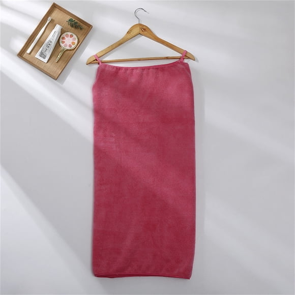 Xihbxyly despacho de almacén Toalla de Baño Suave and Usable, Toalla Envolvente Baño Gruesa y Absorbente Terciopelo Coral talla Grande Para Mujer, Bata de Baño de Playa and Spa de Sedo Rápido Ajustab