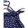 thumbnail image 3 of Vestido, Vestido de lunares sin mangas para mujer Vestido de fiesta informal con volantes de cintura Abody Extragrande, 3 of 7