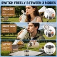 thumbnail image 5 of 3-in-1 Insulated Water Bottle, 34oz Leakproof Stainless Steel Thermos with Straw & Spout Lid, 316 Stainless Steel Interior(Beige), Handle & Adjustable Strap for Work, Gym, Travel & Hot or Cold Drinks, 5 of 12