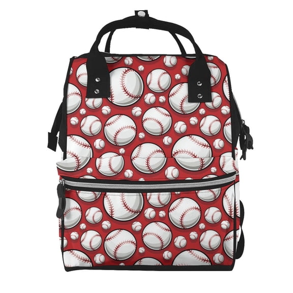 Defioc Cute Baseball for Baby Diaper Bag Backpack - Baby Bag for Boys & Girls - Diaper Backpack - Large Travel Diaper Bags- Baby Registry Search & Shower Gifts