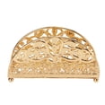 thumbnail image 1 of Napkin Holder Electroplating Hollow Iron Pattern Desktop Vertical Gold Metal Tissue Holder for Tables Kitchen Restaurant Bar, 1 of 14