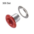 thumbnail image 3 of Uxcell 300 Set Grommets Kit Metal Eyelets 3mm 1/8" Hole Tiny Grommet with Washers for Shoes Clothes Belt Tag Bag Fabric Leather DIY Project, Red, 3 of 4