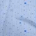 thumbnail image 1 of oneOone Cotton Cambric Medium Blue Fabric Stripes Sewing Craft Projects Fabric Prints By Yard 42 Inch Wide, 1 of 4