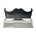 thumbnail image 3 of HEVIRGO Goat Mustache Shape Stainless Steel Beard Grooming Shaping Comb Men Styling Tool, 3 of 7