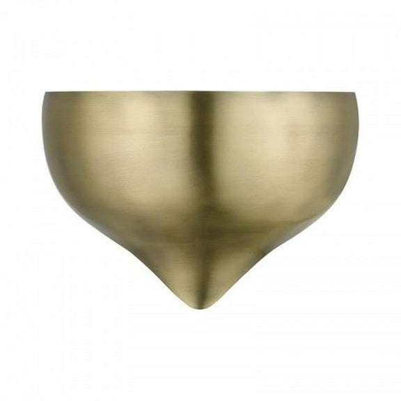 1 Light Wall Sconce in Transitional Style-5.25 inches Tall and 9.75 inches Wide-Antique Brass Finish Bailey Street Home 218-Bel-4615461