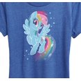 thumbnail image 3 of My Little Pony -  Dash Star Fade - Women's Short Sleeve Graphic T-Shirt, 3 of 5