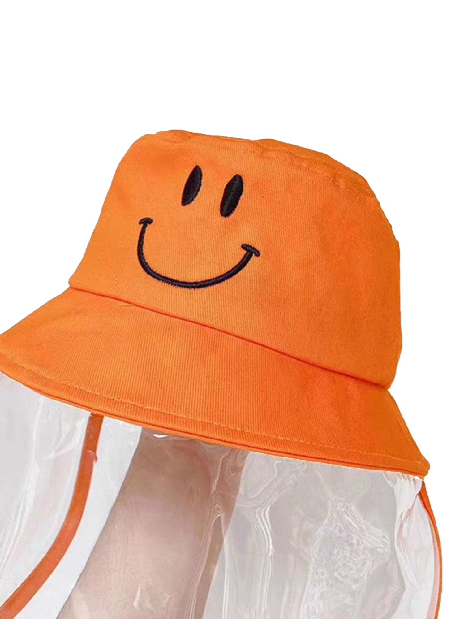 Dinokids Kids Protective Face Shield Cover Hat Face Shield Fisherman Hat Anti-Spitting Bucket Hat Large Brim Sun Protection Cap 