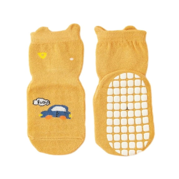 Kmdttou Baby Floor Socks Baby Toddler Socks Cotton Breathable Non-slip Bottom Children's Socks Trampoline Socks
