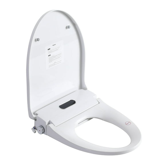 Elongated Heated Bidet Toilet Seat with Dual Wash, Instant Warm Water Dryer, Self-Clean Nozzle & Wireless Remote