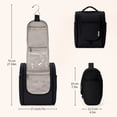 thumbnail image 2 of Travel Toiletry Bag for Women, Makeup Bag Organizer with Hanging Hook Portable Cosmetic Toiletries Case, Make up Accessories for Men, Black, 2 of 10