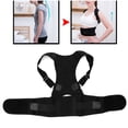 thumbnail image 4 of Corrector de postura unisex, cinturón de soporte para espalda y columna vertebral, cinturón corrector jorobado (negro) L, 4 of 8