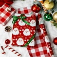 thumbnail image 5 of HOMERAL Christmas Wrapping Paper Roll - Red Gift Wrap with Santa Claus Head, Snowflake, Red Hat and Red Plaid - Perfect for Christmas - 17 Inch X 33 Feet, 5 of 6