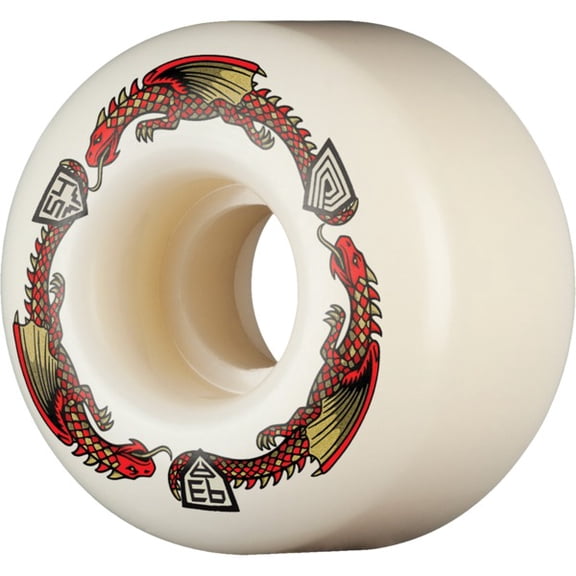 Powell Peralta Dragon Formula V4 Red Skateboard Wheels 34mm CP - 54mm 93a (Set of 4)