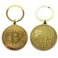 thumbnail image 2 of Art Attack Bitcoin Crypto Keychain (Goldtone), 2 of 2