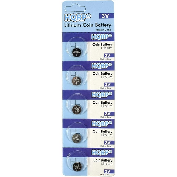 HQRP 5-Pack CR1025 3-Volt Lithium Coin Cell Battery CR1O25 BR1025 DL1025 1025 5033LC KL1025