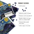 thumbnail image 2 of Lantern Press 1000 Piece Jigsaw Puzzle, Phoenix, Arizona, Camelback Mountain, Starry Night, 2 of 5