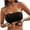 Black, variant on Womens Strapless Bras Front Closure Push Up Brassieres Back-Smoothing for Tight Tops Fashion Cozy Wireless Bras Full Coverage Underwear M Black