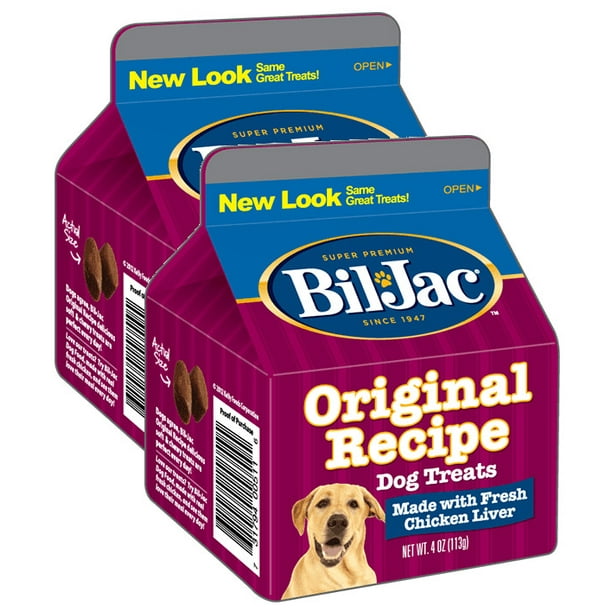 BilJac Original Recipe Dog Liver Treats 4 oz, 2 Pack