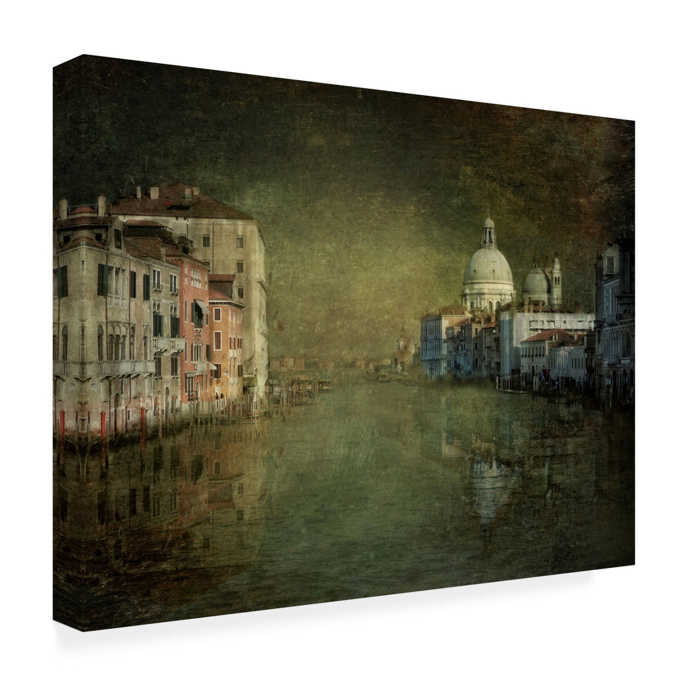 Canvas Wall Art - Joan Blease 'Grand Canal Impression' Wall Art for Living Room, Bedroom, or Office D?cor by Trademark Fine Art - 19 x 14 Inches