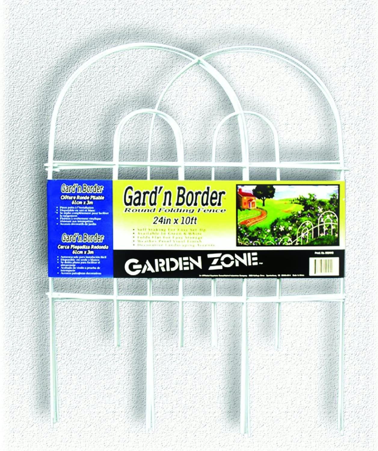 Garden Zone Runder Faltzaun – Grün, 61 Cm Hoch X 3 M Lang, Selbststehend Mit Spitzenfüßen