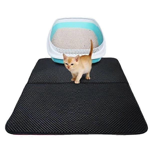 Esterilla para arena para gatos Esterilla para atrapar arena para gatos Esterilla doble para arena