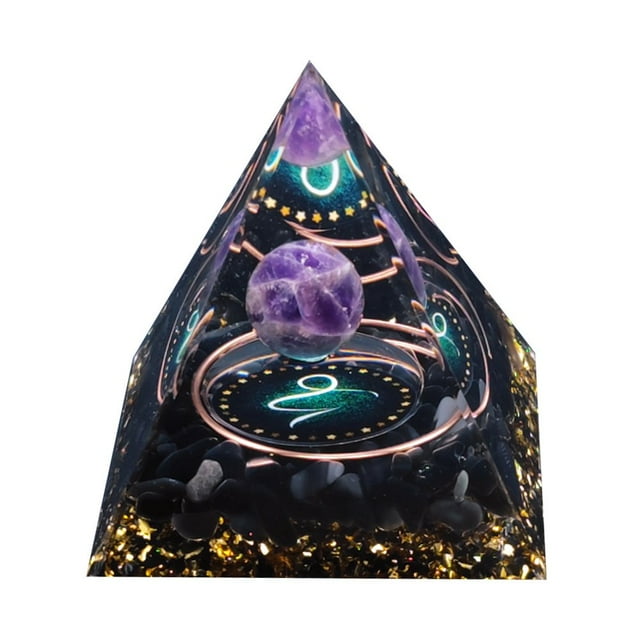 New Orgonite Pyramid Healing Crystals Reiki Chakra Meditation Stones (Aries)