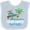 Blue and White, variant on Inktastic Surfing Future Surfer Bear Boys or Girls Baby Bib
