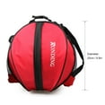 thumbnail image 4 of Sports Ball Round Bag Basketball Shoulder Bag Soccer Ball Football Volleyball Carrying Bag Travel Bag for Men and Women, 4 of 7