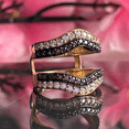thumbnail image 3 of 1.20Ct Brown and White Diamond Ring Enhancer Wrap- Engagement Ring Guard, 3 of 7
