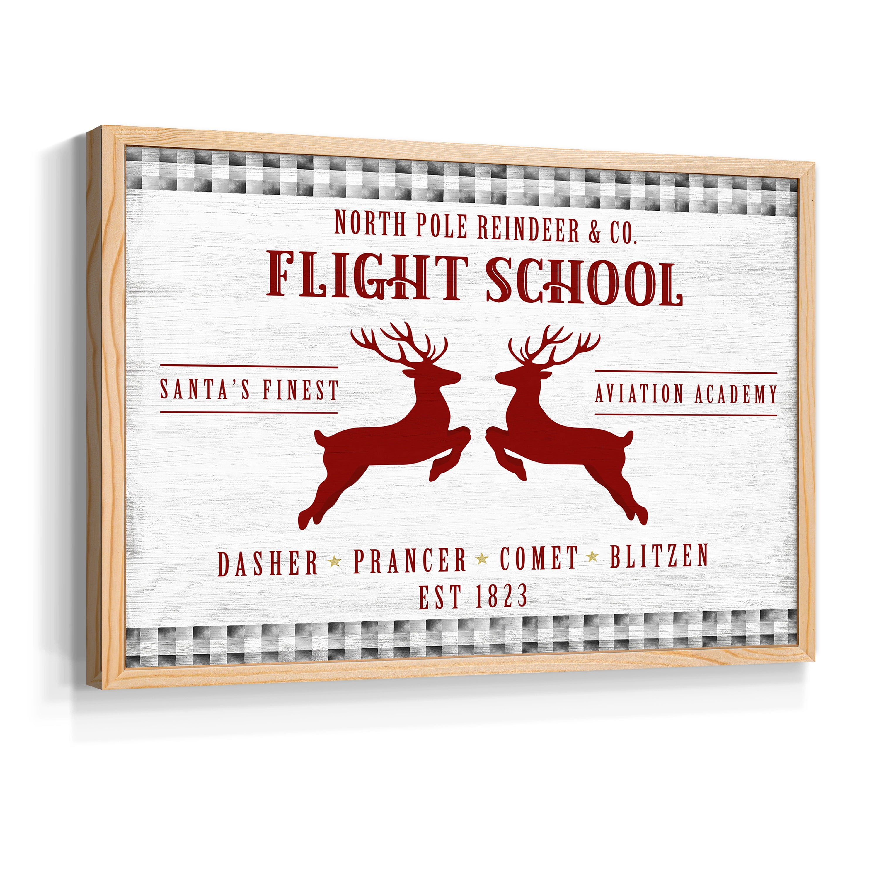 Flight School by Natalie Carpentieri - Restickable Framed Giclée Print
