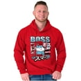 thumbnail image 3 of The Smurfs Cool Kanji Boss Papa Men Big & Tall Graphic Hoodie Brisco Brands 5X, 3 of 5